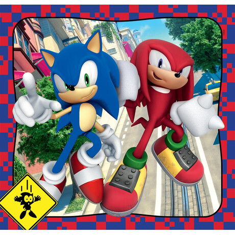 Clementoni Παιδικό Παζλ Super Color Sonic The Hedgehog 3x48 τμχ