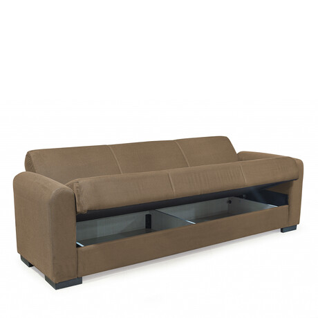 Καναπές Κρεβάτι Τριθέσιος ArteLibre HOMER Μπεζ 226x78x78cm