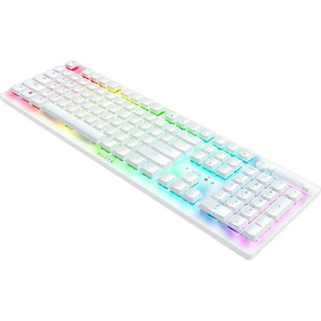 Razer DEATHSTALKER V2 PRO White – Wireless – Low Profile  – Clicky Optical Switches - RGB