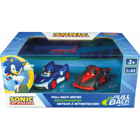 Carrera Pull Speed: Team Sonic Racing - Sonic vs. Shadow Twinpack Pull Back Motor - 1:43 (15813023)