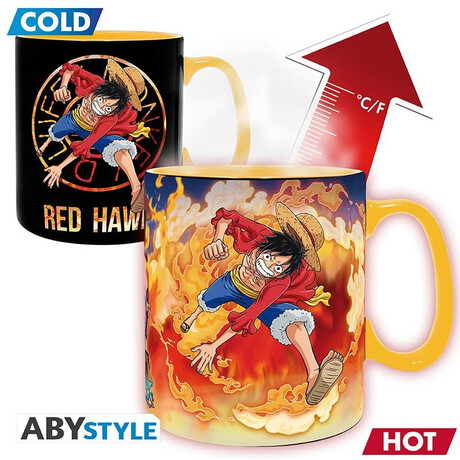 Abysse one Piece - Luffy  Sabo Heat Change mug (460ml) (Abymuga445)