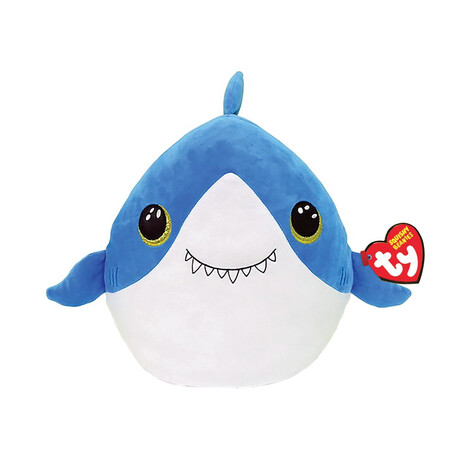 TY Squishy Beanies Finsley Καρχαρίας Μπλε 25εκ