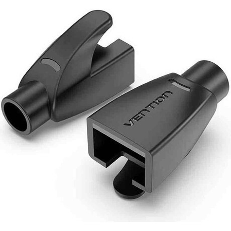 Vention Rj45 Strain Relief Boots Black pvc Type 100-Pack (Iodb0-100) (Veniodb0-100)