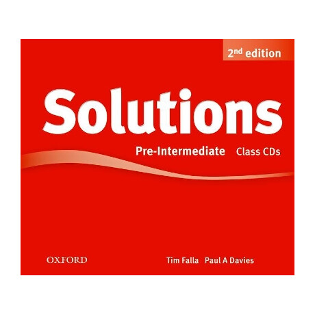 Solutions pre-Intermediate cd Class (3) 2nd ed