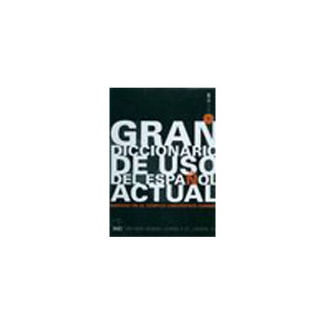 Gran Diccionario de uso Espanol Actual (+ cd-Rom) hc