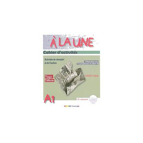 A' la une a1 Cahier (+cd)