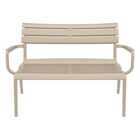PARIS ΚΑΝΑΠΕΣ TAUPE 116X70X75εκ. ΠΟΛ/ΝΙΟΥ