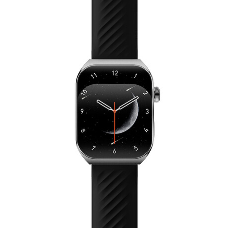 QCY Watch GS S5 Black - 1,96" large AMOLED touch, 410x502 60Hz, 100+ faces Call BT Smart Watch IPX8