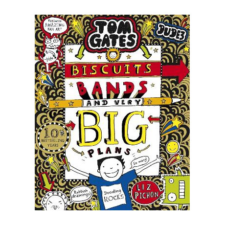 Tom Gates 14: Biscuits, Bands and Very big Plans pb