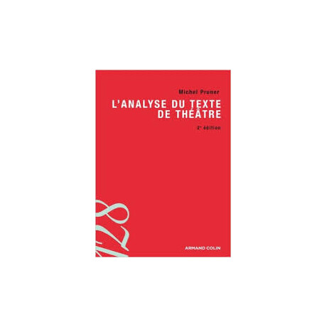 Lanalyse du Texte de Theatre  Poche