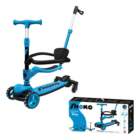 Παιδικό Πατίνι Prime 4 In 1 Plus Σε Μπλε Χρώμα Για 12+ Μηνών