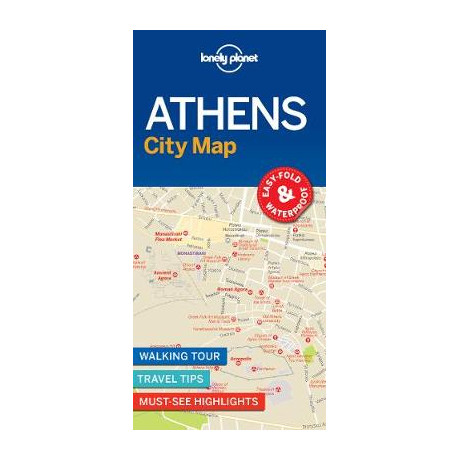 Lonely Planet : Athens City map 1st ed - Valid Until 28/2/2025