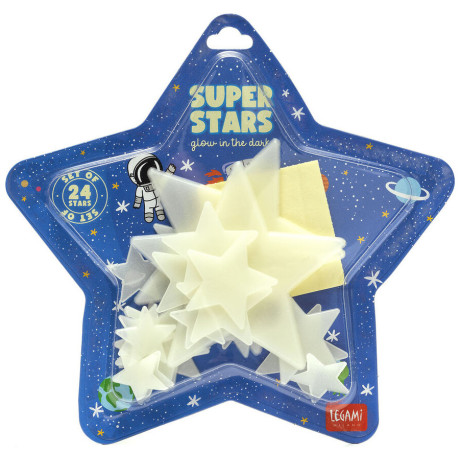 Αυτοκόλλητο Φωσφορίζον Legami - Super Stars GLW0001