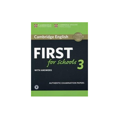 Cambridge fce First for Schools 3 Self Study (Student's Book With Answers & Audio)