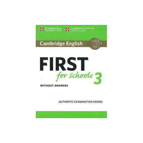 Cambridge fce First for Schools 3 Student's Book