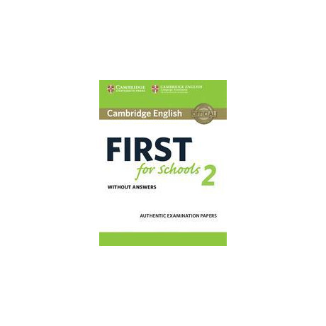 Cambridge fce First for Schools 2 Student's Book