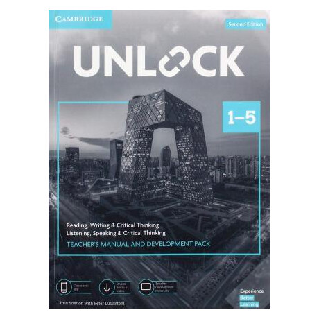 Unlock 1-5 Levels Teacher's Book Manual and Development Pack (+downloadable Audio and Video +Worksheets) 2nd Edition