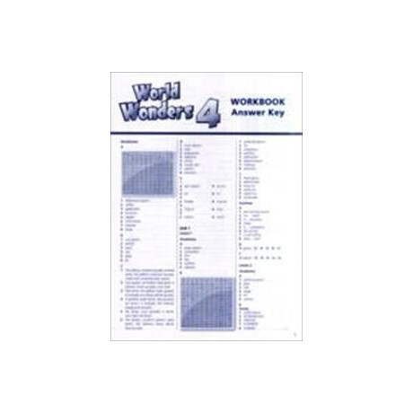 World Wonders 4 Wkbk Answer key