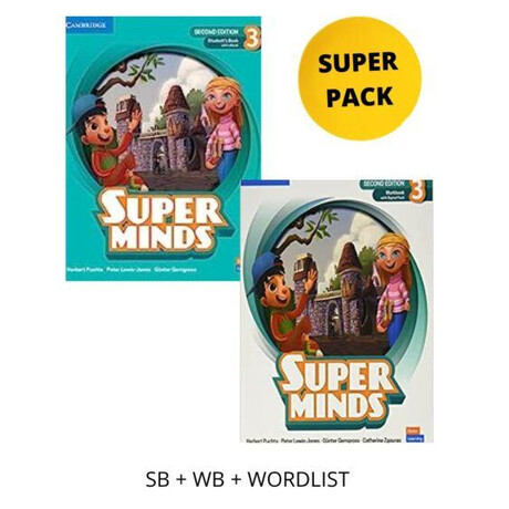 Super Minds 3 Super Pack (Student's Book +Workbook + Wordlist)