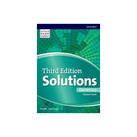 Solutions 3rd Edition Elementary Student's Book and Online Practice Solutions 3rd Edition Elementary Student's Book and Online Practice