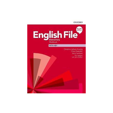 English File 4th Edition Elementary Workbook With key
