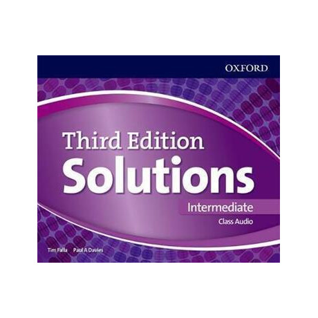 Solutions 3rd Edition Intermediate: Class Audio cds