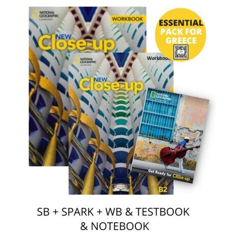 New Close-up b2 Essential Pack for Greece (sb + Spark + wb & Testbook & Notebook)