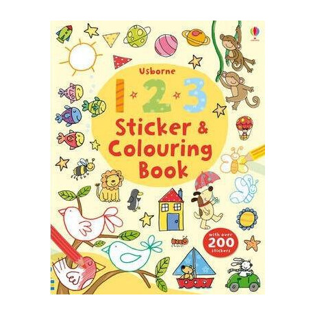123 Sticker and Colouring Book