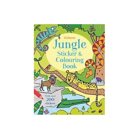 Jungle Sticker and Colouring Book