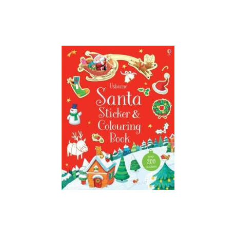 Santa Sticker and Colouring Book