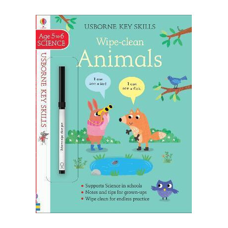 Wipe-Clean Animals 5-6