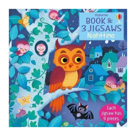 Usborne Book and 3 Jigsaws: Night Time