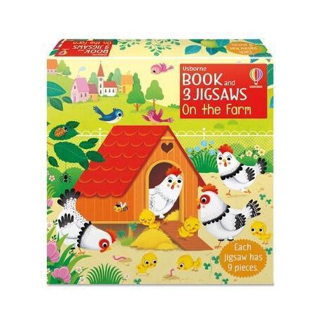 Book and 3 Jigsaws: on the Farm