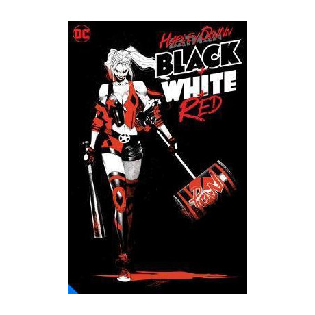 Harley Quinn Black + White + red