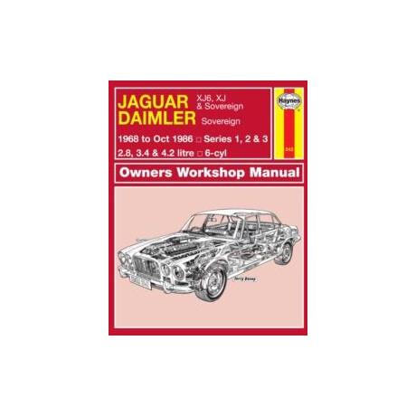 Jaguar Xj6, xj & Sovereign; Daimler Sovereign (68 - oct 86) Haynes Repair Manual