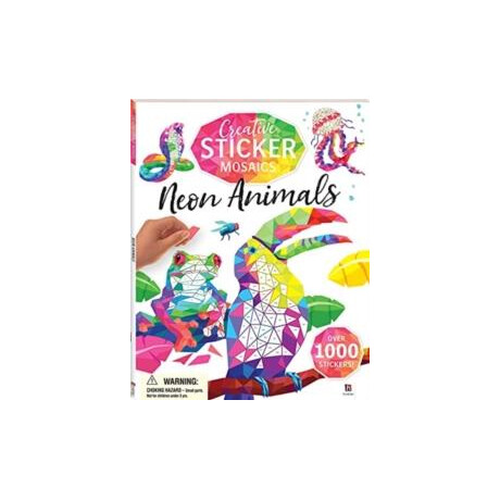 Creative Sticker Mosaics Neon Animals