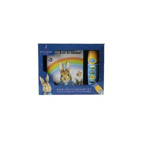 World of Peter Rabbit let it Shine Book and 5 Sound Flashlight set