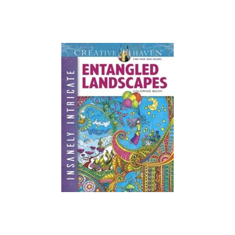 Creative Haven Insanely Intricate Entangled Landscapes Coloring Book