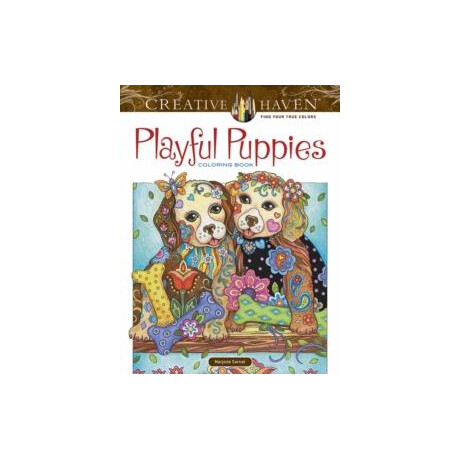 Creative Haven Playful Puppies Coloring Book (Working Title)