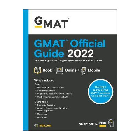 Gmat Official Guide 2022 : Book + Online Question Bank