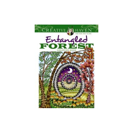 Creative Haven Entangled Forest Coloring Book