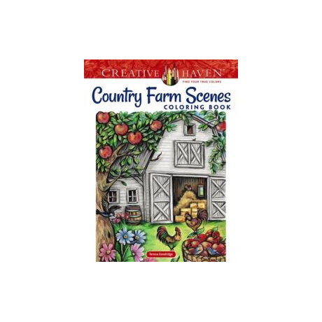 Creative Haven Country Farm Scenes Coloring Book