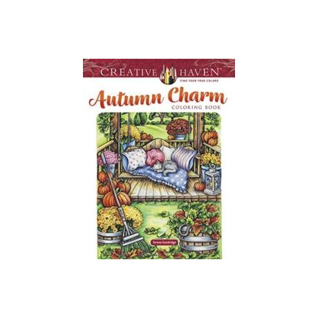 Creative Haven Autumn Charm Coloring Book