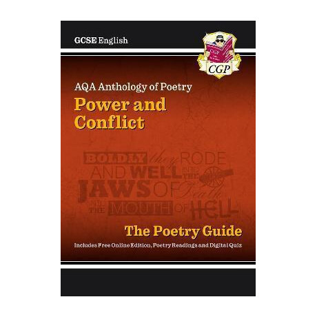 New Gcse English aqa Poetry Guide - Power & Conflict Anthology Inc. Online Edition, Audio & Quizzes