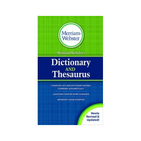 Merriamwebster's Dictionary and Thesaurus