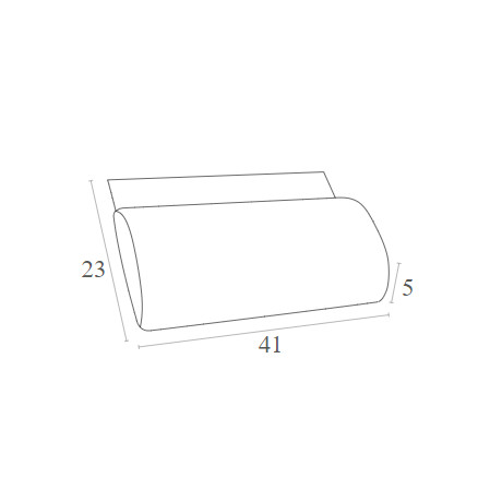 SLIM ΜΑΞΙΛΑΡΙ POLYESTER 5εκ.DARK GREY