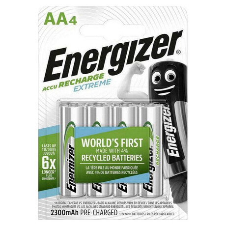 Energizer Extreme Επαναφορτιζόμενες Μπαταρίες aa ni-mh 2300mah 1.2v 4τμχ (4609612) (Ene4609612)