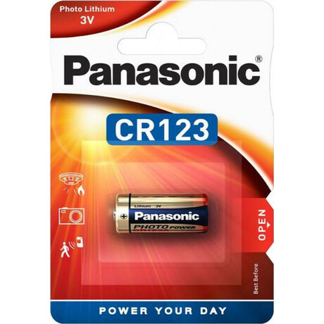 Panasonic Photo Power Μπαταρία Λιθίου Cr123 3v 1τμχ (9109085) (Pan9109085)