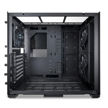 Lian Li O11 AIR MINI Black PC Case ATX / M-ATX with 3 standard Fans (front 120mmx2, rear 120mmx1) Me