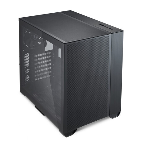Lian Li O11 AIR MINI Black PC Case ATX / M-ATX with 3 standard Fans (front 120mmx2, rear 120mmx1) Me